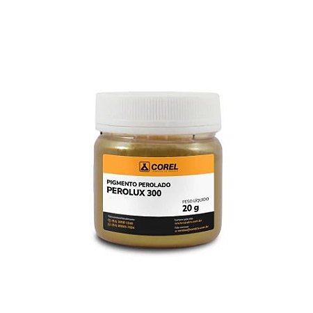 Pigmento Perolado Perolux 300 Dourado em Pó - 50g