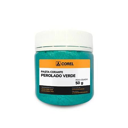 Pigmento Perolado Verde em Pasta - 50g