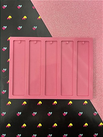 Molde Marca Página com 5 - 3cm x 13cm