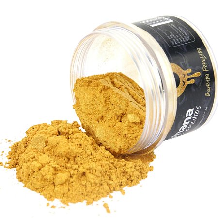 Pigmento Perolado em Pó Dourado - 10g