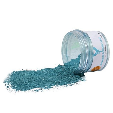 Pigmento Perolado em Pó Verde Esmeralda da Gê - 10g