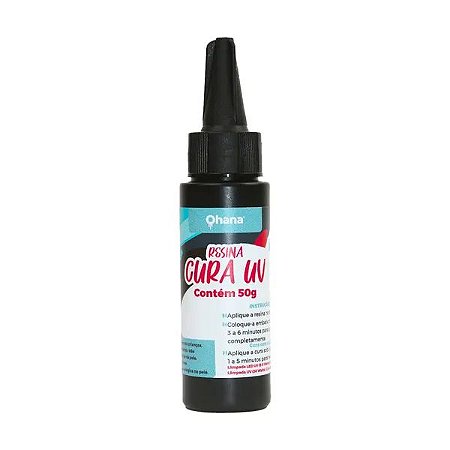 Resina de cura UV Epóxi Super Transparente - 50g