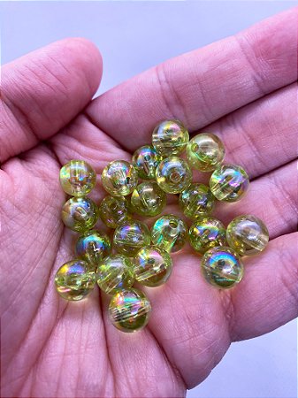 Miçanga Bola de Sabão M Amarela - 10g