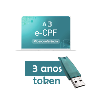 Certificado e-CPF A3 Token 3 anos