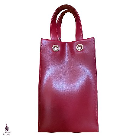 Bolsa de Couro Vegano Vermelha