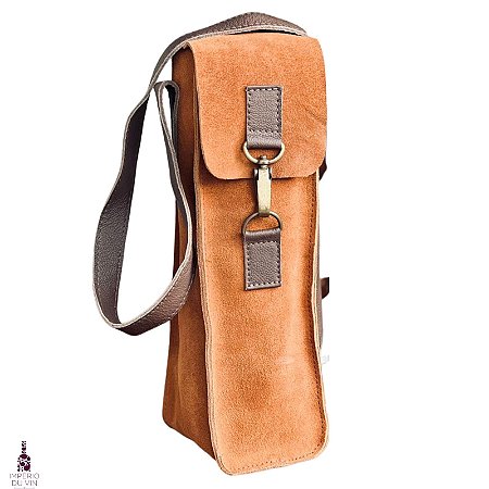Bolsa de Couro Rústico Marrom