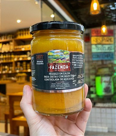 PÊSSEGO EM CALDA ZERO AÇUCAR 340G FAZENDA DE MINAS