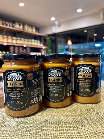 Doce de Leite Zero Adição de Açúcar e Zero Lactose Doces Fazendas de Minas 430 g