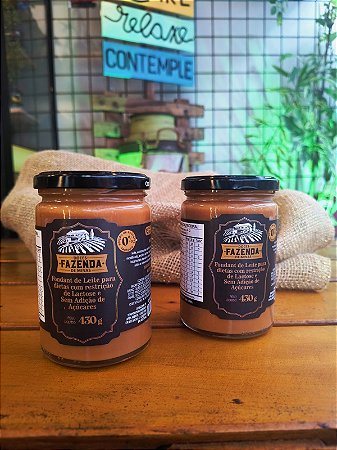 DOCE DE LEITE ZERO AÇÚCAR E ZERO LACTOSE DOCES FAZENDAS DE MINAS 430g