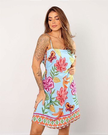 Vestido estampado.