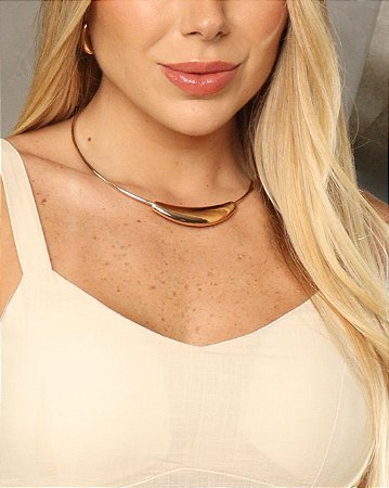 Conjunto cordão e brinco