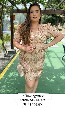 Vestido de festa plus