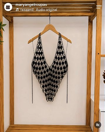 BLUSA METAL GLAM BODY CHAIN