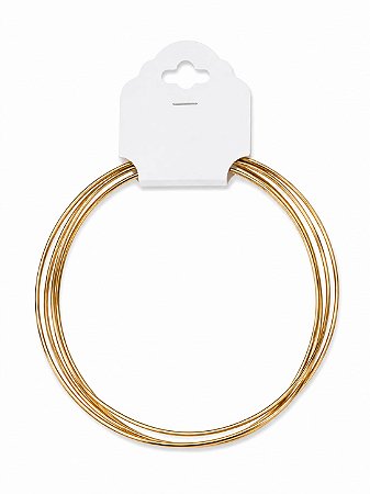 CORDÃO ARGOLA CAMADAS DOURADO