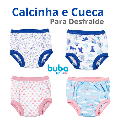 Calcinha Cueca para Desfralde Treinamento Escape de Xixi Buba
