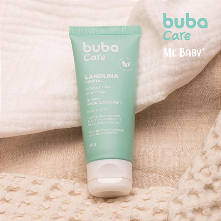 Lanolina Vegetal para Rachadura de Mamilos Seios 30g Bubacare