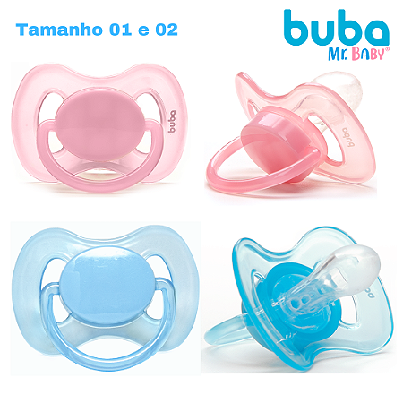 Chupeta Comfort para Bebê Bico em Silicone Ultra Soft Buba