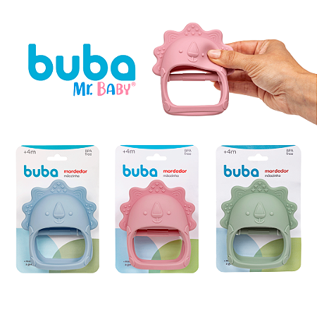 Mordedor Bebê Luva Silicone Mãozinha Buba