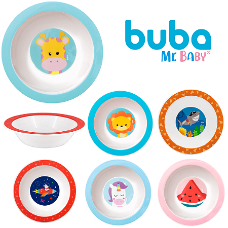 Prato Fundo Bowl Refeição Bebê Introdução Alimentar Buba