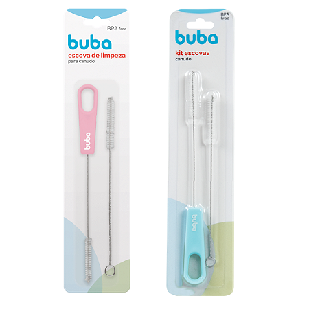 Kit Escova para Canudo Buba com 2 unidades