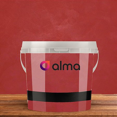 Cimento Queimado  Diamantado - Vermelho Paixão 3,2 kg - Alma tintas