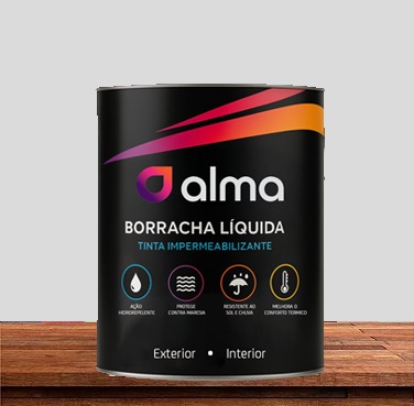 Tinta Borracha Líquida 18kg - Alma Tintas COR BRUMA