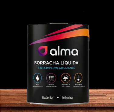 Tinta Borracha Líquida 3,6kg - Alma Tintas COR PRETO