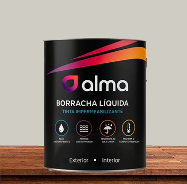 Tinta Borracha Líquida 3,6kg - Alma Tintas COR DUNA SUAVE