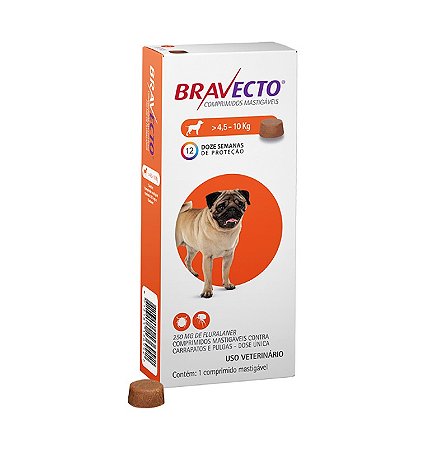 BRAVECTO 250MG - 4,5 A 10KG