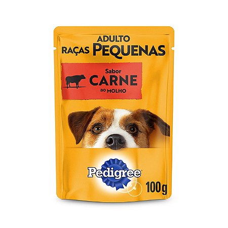 SACHE PEDIGREE 100G CARNE RAÇAS PEQUENAS