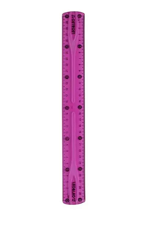 Régua Flexível 30 Cm Cores Sortidas Leoeleo