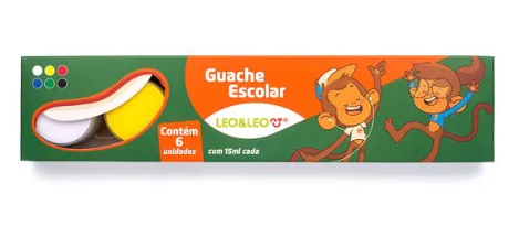 Guache Escolar 15ml Leo&Leo