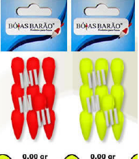 BÓIA LAMBARI N-1 - C/10 UNID. - N51 - VARIAS CORES