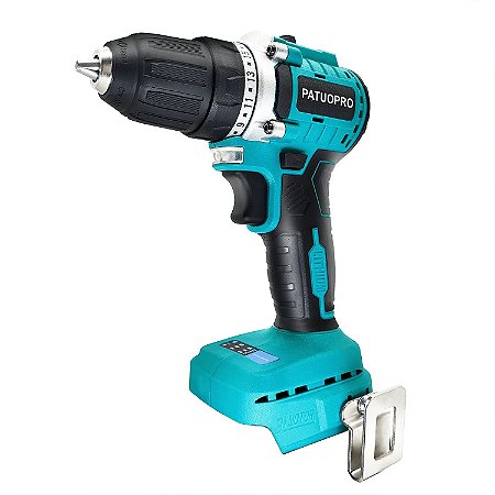 Brushless Cordless Electric Hand Drill, chave de fenda, 2 velocidades, 23 Torque Setting, Makita 18V Battery, sem bateria, 10mm