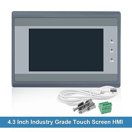 Tela táctil do OSM-TFT LCD para o controle industrial, PLC programável, RS485, 232 ou 422 uma comunicação, DC10-30V, HMI, 4,3 dentro
