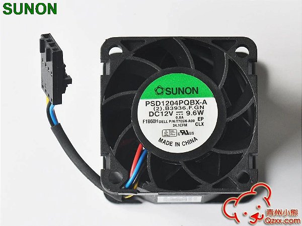 Ventilador de refrigeração axial de servidor, para ventiladores de servidor dell r210 0t705n 0nduplicr 40*28