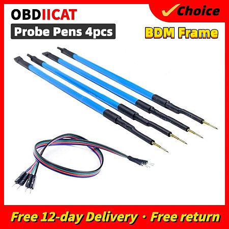 BDM Frame Pin LED Probe Canetas, ECU Programming Programmer Tool, K-ag, KE-s-s, 4pcs por conjunto