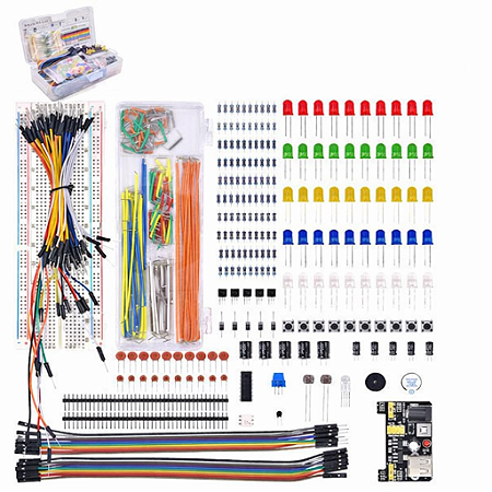 Kit Starter Arduino UNO R3 – Projeto DIY Completo com 830 Pontos