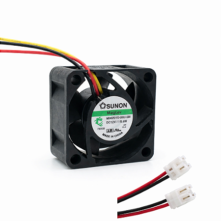Cooler Fan SUNON 40x40x20mm 12V MagLev 4700RPM Silencioso MB40201V2
