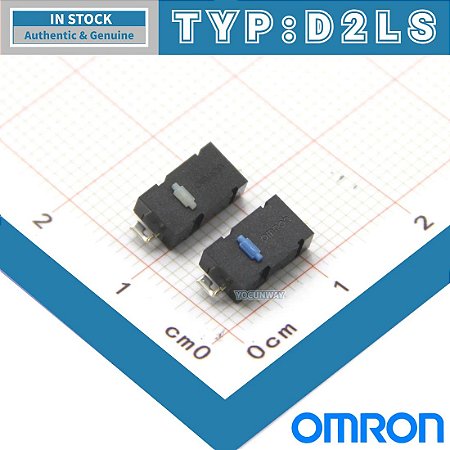 Omron-micro interruptor original d2ls-21, d2ls-11, ponto azul, para jogos, interruptor do mouse para mx logitech m905 g903