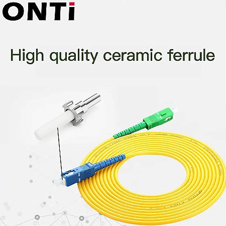 ONTi-Single Mode Fiber Patch Cable, SC APC para SC UPC, Simplex, PVC, cabo de jumper, 1-10PCs, 2.0mm