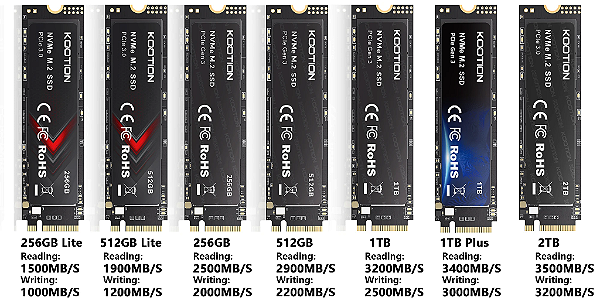 KOOTION-X15 Disco rígido interno de estado sólido, SSD M.2