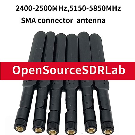 Antena sma de 2400mhz-2500mhz 5150mhz-5850mhz, antena para hackrf one