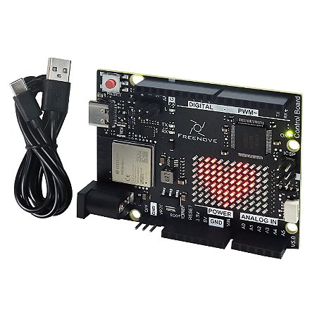 Placa de controle Freenove V5 para Arduino UNO R4 WiFi Mini, Arm Cortex-M4, ESP3