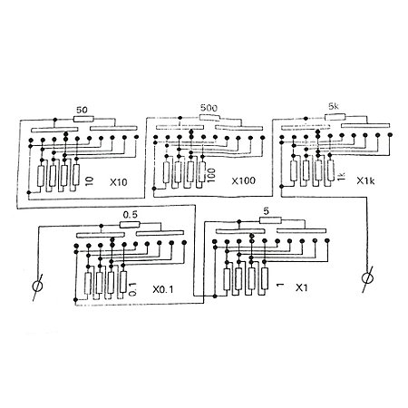 Caixa de resistência 0-9999,9 Ohm caixa de substituição de resistor de laboratório ajustável precisão 1W botão variável interruptor caixas de década