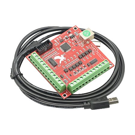 CNC USB MACH3 movimento controlador placa motorista, 4 eixo interface driver, 100Khz