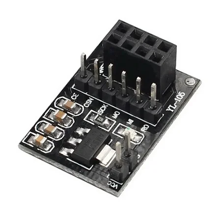 Módulo sem fio nrf24l01 + pa + lna 3.3v, placa do adaptador para robôs espertos do carro