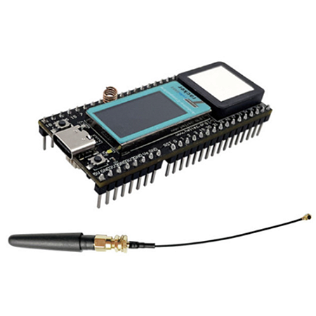Lora Rastreador Sem Fio ESP32-S3FN8 + SX1262 + UC6580 Suporta Wi-Fi, LoRa, Bluetooth, GNSS L1 + L5/L2, Tipo-C USB iot Display OLED