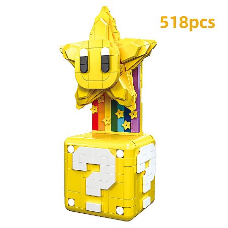 Estrela MOC – Blocos de Montar Técnicos, Modelo Criativo DIY, Brinquedo Desafiador para Crianças e Adultos, Presente de Aniversário