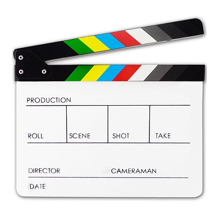 Clapper de Ação em Madeira – Slate para Cinema, TV e Vídeo, Acessório de Direção e Cenografia, Ideal para Fotografia e Filmagens